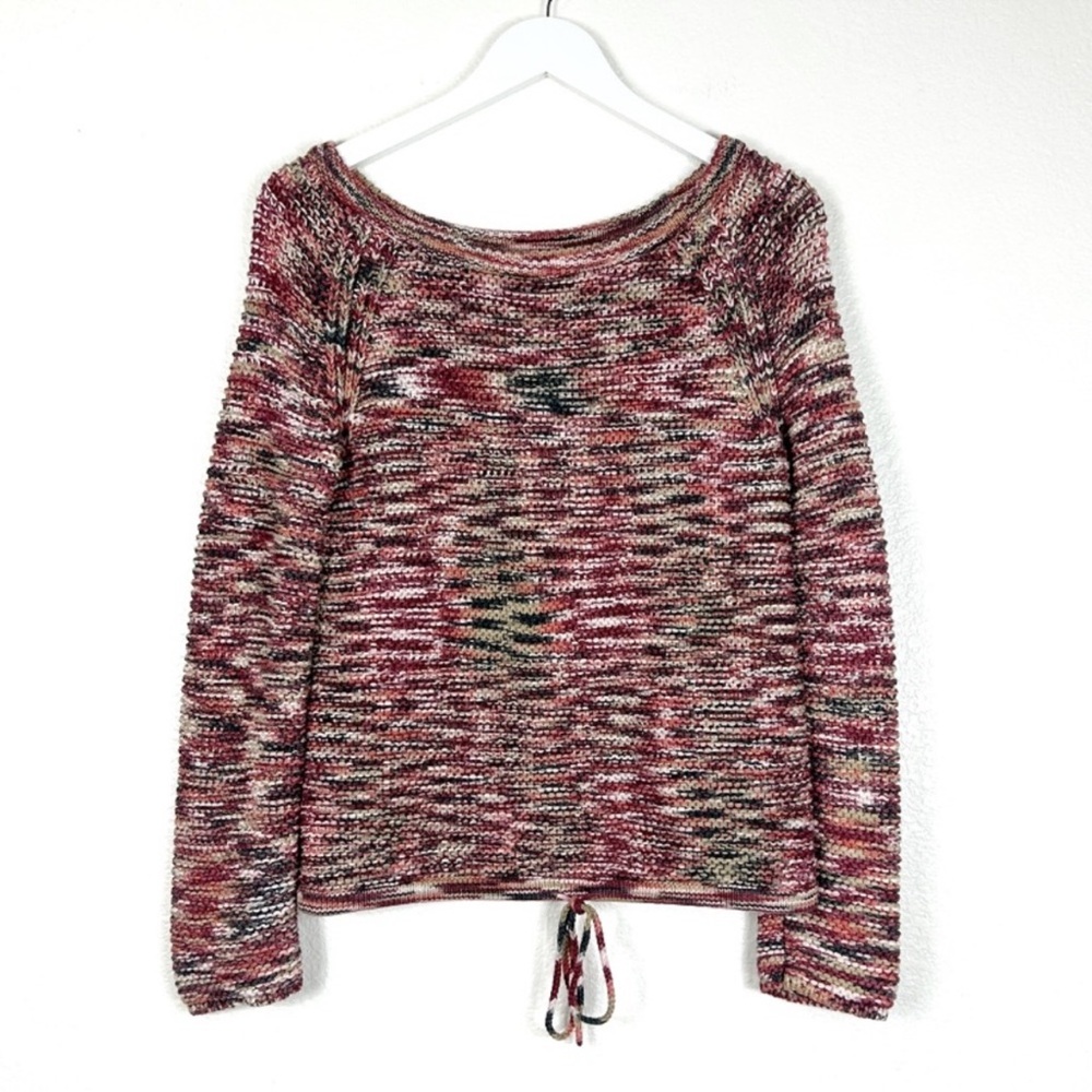 Theory Coella Soft Chain knit wide neck sweater size S small